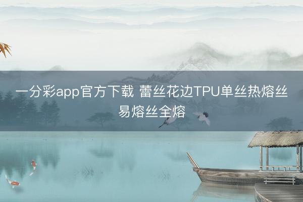 一分彩app官方下载 蕾丝花边TPU单丝热熔丝易熔丝全熔