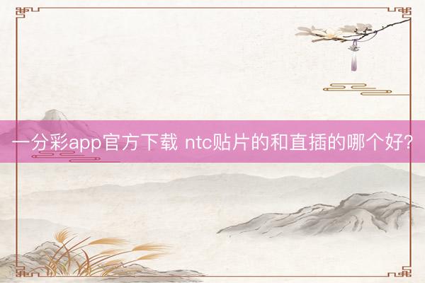 一分彩app官方下载 ntc贴片的和直插的哪个好？