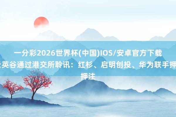 一分彩2026世界杯(中国)IOS/安卓官方下载 云英谷通过港交所聆讯:红杉、启明创投、华为联手押注