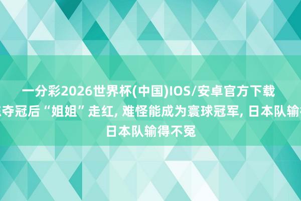 一分彩2026世界杯(中国)IOS/安卓官方下载 林诗栋夺冠后“姐姐”走红， 难怪能成为寰球冠军， 日本队输得不冤
