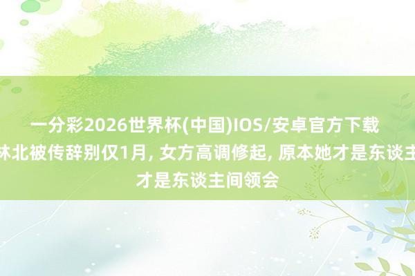 一分彩2026世界杯(中国)IOS/安卓官方下载 汪峰丛林北被传辞别仅1月， 女方高调修起， 原本她才是东谈主间领会