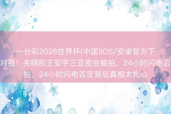 一分彩2026世界杯(中国)IOS/安卓官方下载 同款银戒+深宵对视！关晓彤王安宇三亚密会被拍，24小时闪电否定背后真相太扎心