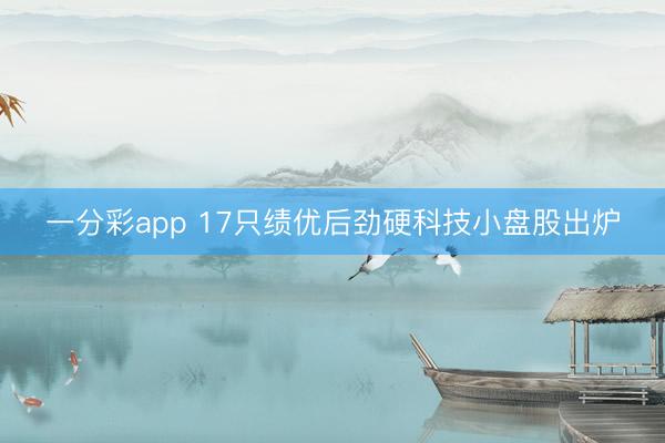 一分彩app 17只绩优后劲硬科技小盘股出炉